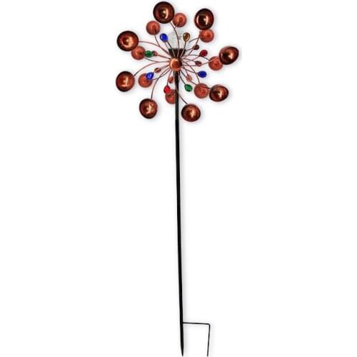 Metal Solar Powered Wind Spinner Garden Windmill Spinning Decoration Ornament For Outdoor Yard Lawn Garden Decor