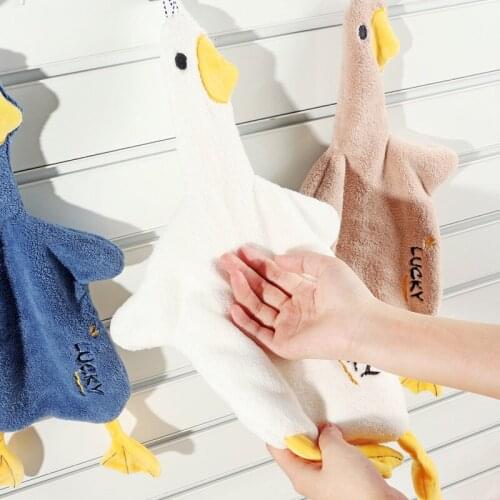 Cartoon Dark Turtle Chick Hand-Dryer Hanging Towel for Kitchen Bathroom Cleaning Towels Home Wiping Dryers