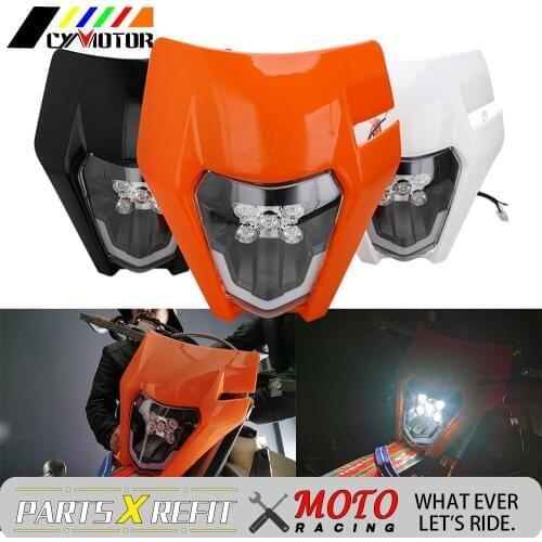 New LED Headlight Headlamp Head Lamp Light For KTM EXC EXCF SX SXF XC XCF XC-W XCF-W 125 150 250 300 350 450 505 530 Motorcycle