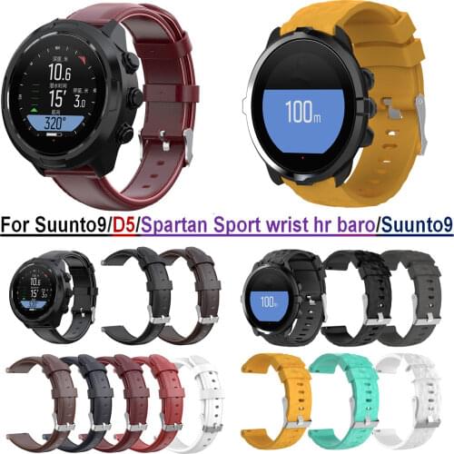 COMLYO Soft Silicone Sports Wrist Replacement Band for Suunto9 Strap Bracelet For Suunto Spartan Sport Wrist HR Baro Watchband