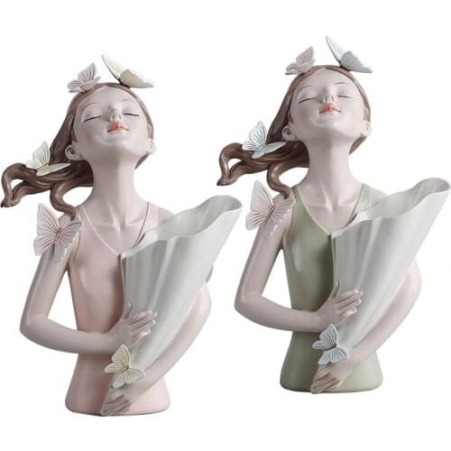 FAIRY TALE GIRL SCULPTURE FANTASY GIRL STATUE MODERN HOME DECORATION LIVING ROOM BEDROOM OFFICE DECORATION BIRTHDAY HOLIDAY GIFT