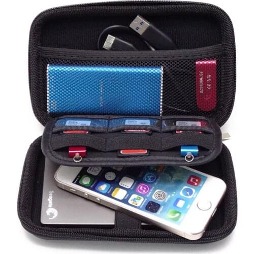 USB Data Cable Earphone Wire Pen Power Bank Waterproof Travel Storage Bag Kit Case Digital Gadget Devices Office Desk Organizer