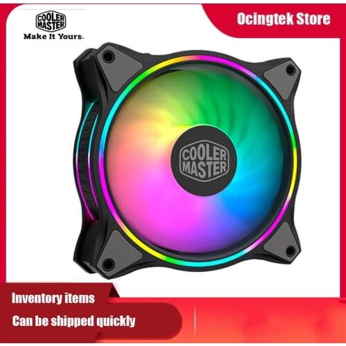 Cooler Master MF120 HALO 5V 3PIN ARGB 12cm PWM addressable mute chassis fan 120mm dual ARGB light effect cooling fan