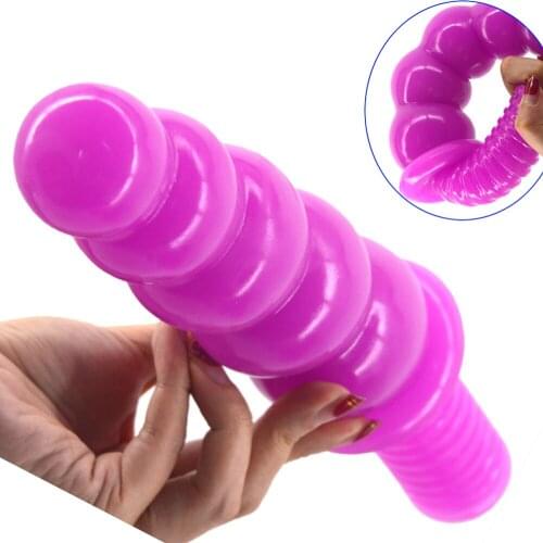 Screw Beads Big Ass Plug Handle Vagina Anal Massage Ball Flirting Orgasm Anal Sex Toy Adult Game Lesbian Masturbation Stick Shop