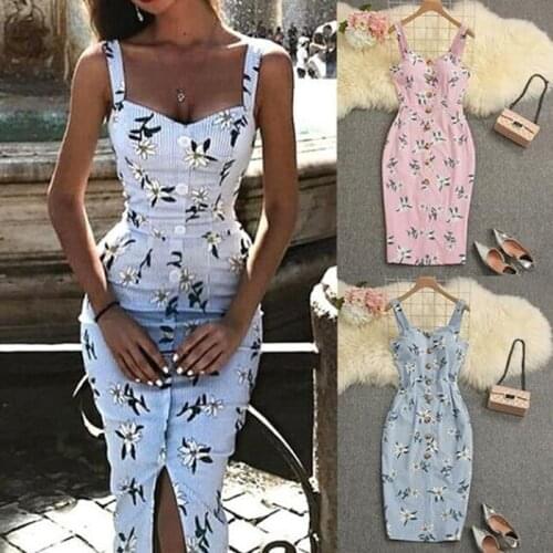 GAOKE Floral Stripe Bandage Bodycon Dress Women Elegant Slim Fashion Square Neck Party Dress Plus Size