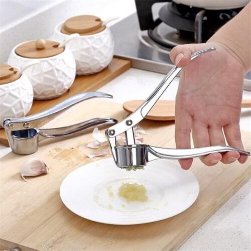 1Pcs Garlic Press Crusher Kitchen Cooking Vegetables Ginger Squeezer Masher Handheld Ginger Mincer Tools Kitchen Accessories