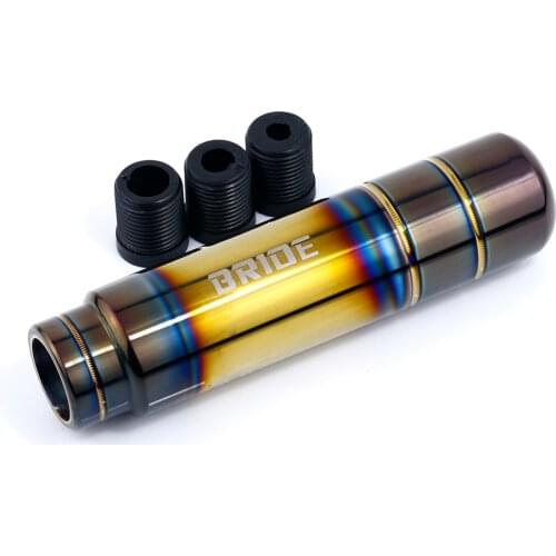 13cm jdm Burnt Gold Gun BRIDE/NOS Aluminum Gear Shift Knob Shifter Lever Head for Universal Car