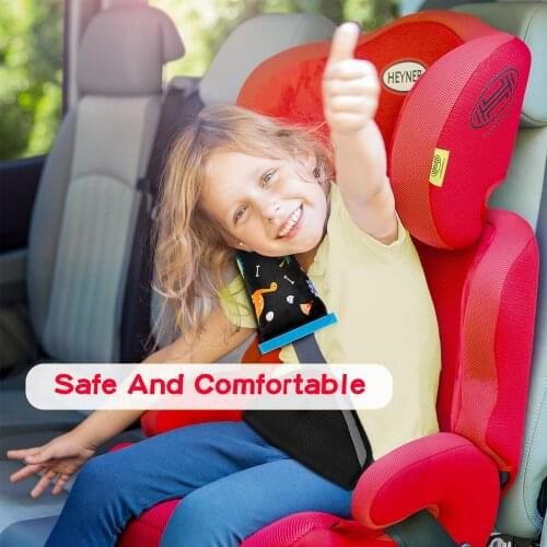 4Pcs Dinosaur Seatbelt Pillow Car Seat Belt Covers with Clips for Child Adjust Shoulder Pads Safety Belt Headrest Neck Protector