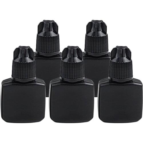 5 Pcs Empty Glue Bottles Eyelash Extensions Plastic Storage Container 15ml