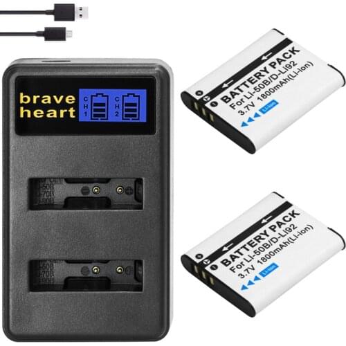 LI-50B LI 50B Battery for Olympus VR-340 1010 1020 1030SW Tough 6000 6020 8000 8010 MJU 1010 1020 TG 610 620 630 810 XZ-1