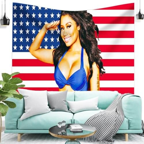 Home Decoration Accessories Music Singer Star Tapestry Wall Decorations Tapestry Wall Hanging Bedroom Carpet Bed Sheets Tapiz
