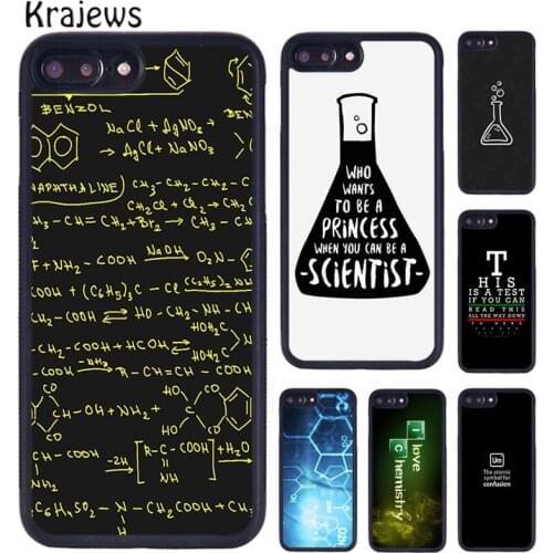 Krajews Science Chemistry Style Phone Case Cover For iPhone 5 6s 7 8 plus X XR XS 11 12 pro max Samsung Galaxy S7 S8 S9 S10 plus