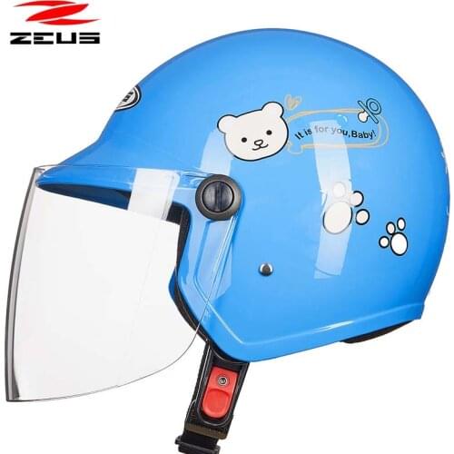 Kids electrical motorbike helmet for boys girls pink blue red white yellow Cartoon childen baby helmet motorcycle scooter helmet