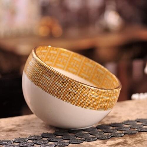 Ceramic Trash Can Desktop Mini Wastepaper Basket Porcelain Peel Bowl Home Snack Fruit Tray KTV Storage Bucket Table Ornaments