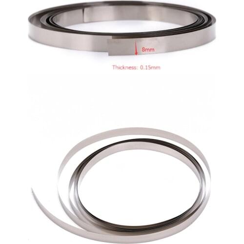 Great 2M 8mm x 0.1/0.12/0.15 Pure Nickel Strip Tape For Li 18650 Battery Spot Welding Compatible For Spot Welder Machine
