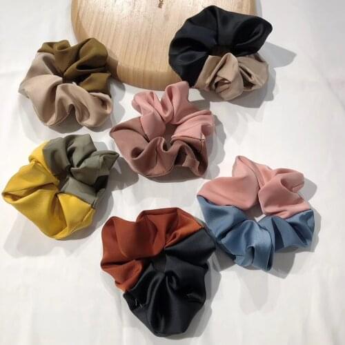 Fashion Rubber Hair Ties for Women Vintage Color Elastic Bands Girl Hair Ring Accessories