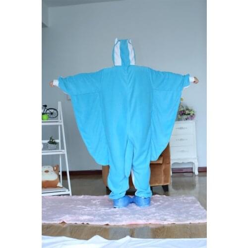 Cartoon animal conjoined Blue Flying Squirrel Onesies Pajamas Sleepsuit Adult Anime Pyjamas Costume Halloween Cosplay Homewear