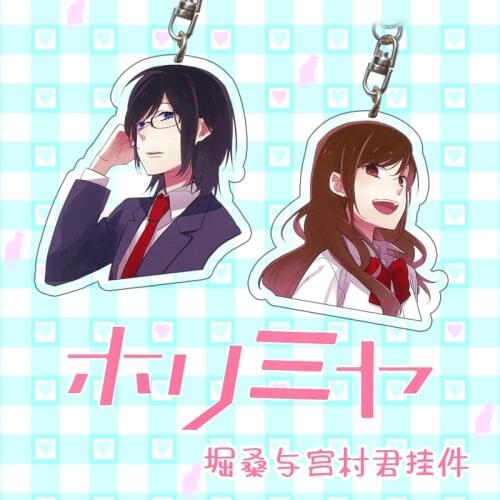 NEW Anime Acrylic Keychain HORI-san To MIYAMURA-kun OVA Miyamura Izumi Hori Kyoko Cartoon Pendant Itabag Cute Keyring Cosplay