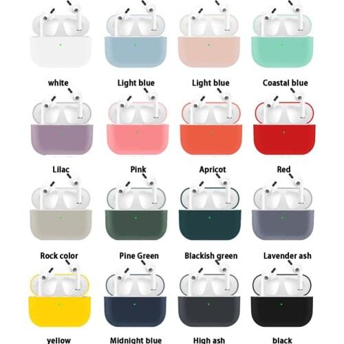 Silicone Earphone Case For Airpods Pro Protective Case Cover For AirPods Pro Case Wireless Bluetooth Headphone Bags