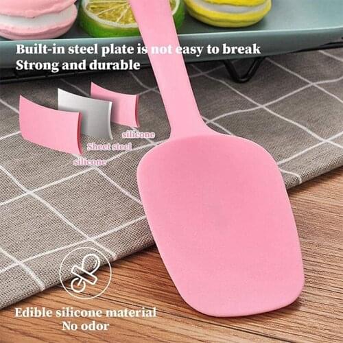 6Pcs Set Silicone Spatula Dough Scraper Kitchen Silicone Spatula Set Baking Silicone Scraper
