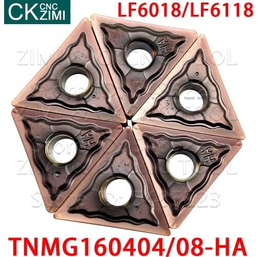 TNMG160404-HA LF6018 TNMG160408-HA LF6018 TNMG160404-HA LF6118 Carbide Inserts Turning Tools CNC Lathe TNMG for stainless steel