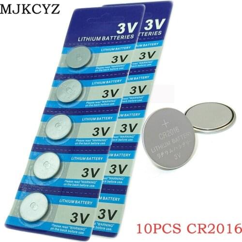 10pcs button battery cr2016 3V lithium battery button battery lm2016 br2016 dl2016 watch electronic promotion toy remote control