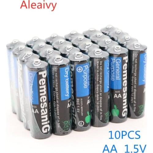 New 10PCS Disposable Alkaline Dry Battery AA 1.5V Battery, Suitable For Camera, Calculator, Alarm Clock, Mouse, Remote Control