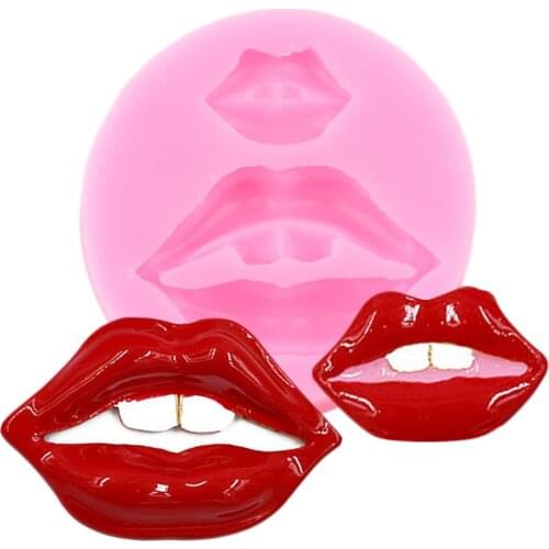 3D Lips Teeth Silicone Molds DIY Wedding Cake Decorating Tools Fondant Mould Candy Polymer Clay Chocolate Gumpaste Moulds