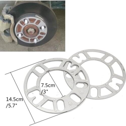 4PCS Universal Alloy Aluminum Wheel Spacer Shims Plate 3mm