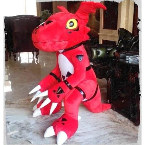 60CM Big Digimon Guilmon Plush Toy Digital Monsters TRI Custom Handmade Plushie Props Dolls collection Gifts