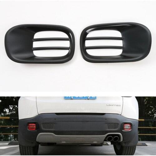 Car Rear Fog Light Lamp Cover Trim Protection Decoration Styling Mouldings For Jeep Renegade 2015-2016 Car-Covers