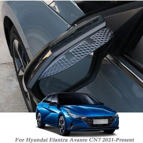 Car Rearview Mirror Rain Eyebrow Auto Shield Snow Guard Sun Side Visor Shade Protector For Hyundai Elantra Avante CN7 2021-2023