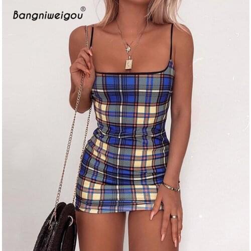 Bangniweigou Summer Dresses In A Cage