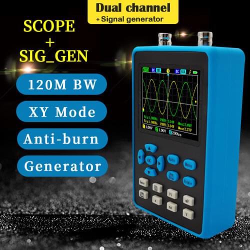 DSO2512G 120M Bandwidth 500MSa/s Sampling Rate Digital Oscilloscope With Dual Channel FFT Spectrum Analysis Oscilloscope