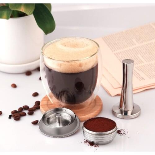 ICafilas Stianless Steel Reusable Vertuoline Capsule For Nespresso Vertuo Coffee Filter Espresso For Vertuo Plus & DL EVN 155
