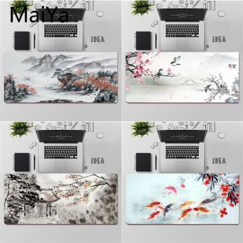 Maiya Top Quality Chinese style art DIY Design Pattern Game mousepad Free Shipping Large Mouse Pad Keyboards Mat