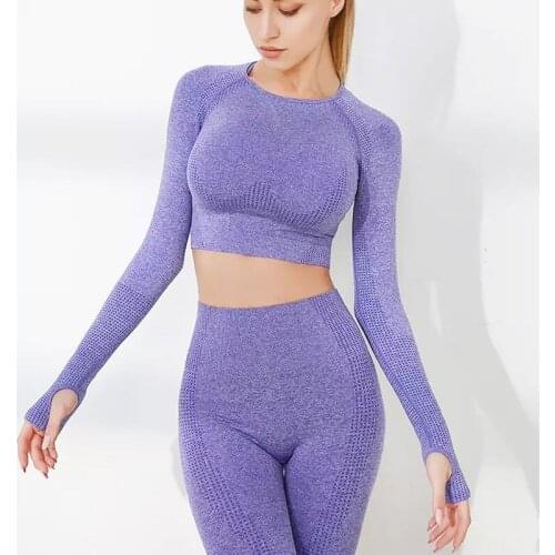 Two Piece Set Women Yoga Suit New Suit, Vibrant Shirt and Long Thin Professional Conjuntos De Mujer Ensemble Femme
