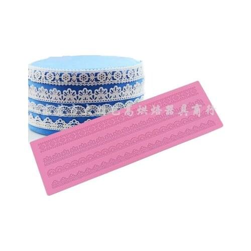 Cake Border Decoration Lace Mat Sugracraft Lace Mold For Fondant Wedding Cake Decorating Cake Decorating Tools Bakeware H756