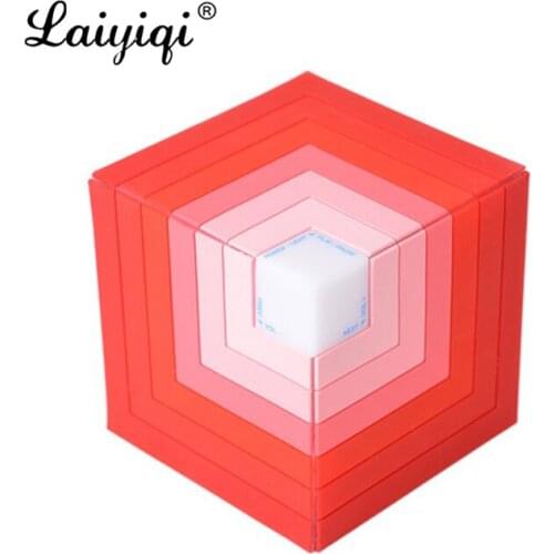 Laiyiqi magic rainbow LED Light square Bluetooth speaker wireless Radio FM sound box 3D stereo boombox caixa de som portatil BT