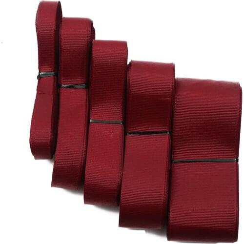 100Yards 7/10/15/20/25/38mm Burgundy Webbing Ribbon for Sewing Wedding Party DIY Homemade Clothing Gift Decoration Accessories