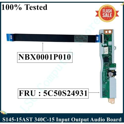 LSC For Lenovo S145-15AST 340C-15 Input Output Audio Power Button SD Card Reader Board Cable FRU 5C50S24931 NBX0001P010 NS-C171