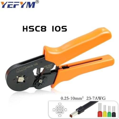 Ferrule Crimping Tool pliers with Wire Terminals Crimping Connectors Wire End Ferrules kit mini hand tools HSC8 10S/6-4/6-6