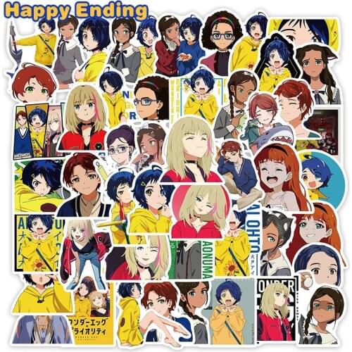 10/30/50PCS Japan Anime WONDER EGG PRIORITY Stickers For Car Luggage Laptop Fridge Guitar Skateboard Anime Knapsack Skate Toys