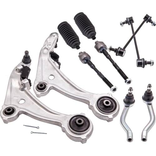 10Pcs Tie Rod End Link & Front Lower Control Arms for Nissan Altima 2013 Couple
