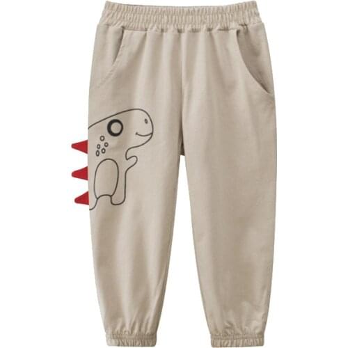 New Sport Cotton Cartoon Trousers Solid Boys Girls Casual Pants boy girl Enfant Garcon Kids Childrens Clothing For 2-9 Years