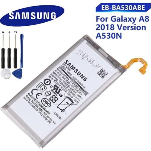Samsung Original Battery for Samsung Galaxy Galaxy A8 2018 (A530) A530 SM-A530F 3000 mAh EB-BA530ABE Phone Replacement Batteries