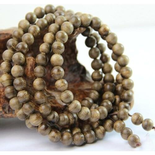 Tibetan Buddhism 108 West Malay Eaglewood prayer Beads Mala Necklace