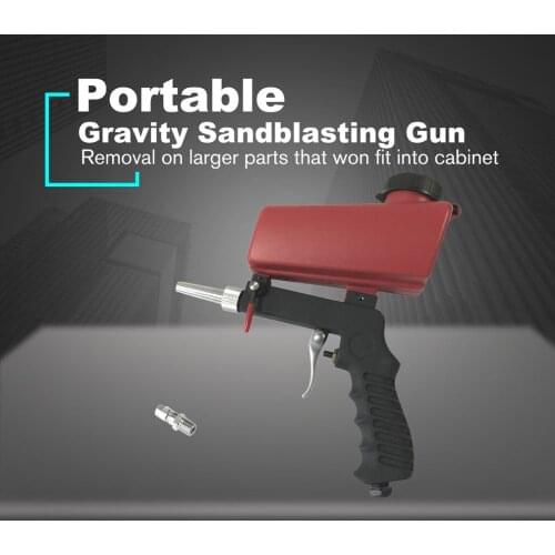 Portable Gravity Sandblasting Gun Miniature Pneumatic Sandblasting Set Rust Blasting Device Small Sand Blasting Machine