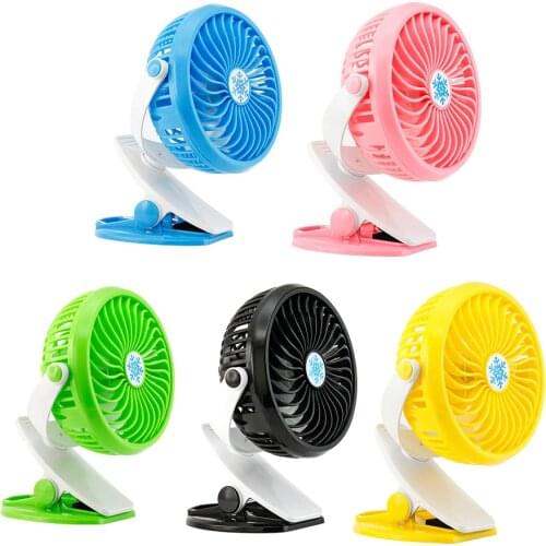 Baby Strollers Clip Fan Adjustable USB Rechargeable 360° Rotating Clip Fan Cooler For Outdoor Portable Baby Strollers Accessory