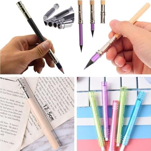 2PCS Adjustable Pencil Extender Lengthener Holder Art Writing Ainting Drawing Tool School Office Stationery Supplies